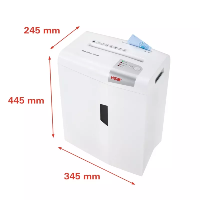 HSM shredstar X6pro dokumentu smalcinātājs, 2 x 15 mm + atsevišķs CD griešanas mehānisms