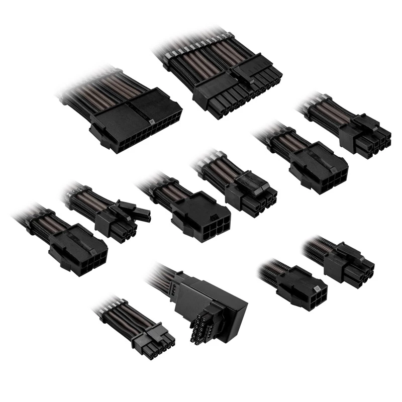 Kabeļa pagarināšanas komplekts Kolink Core Pro 12V 2x6-pin Type 1 – Jet Melns/Gunmetal