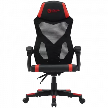 Canyon MCH01 - Flow - ergonomisks spēļu krēsls - melns un sarkans
