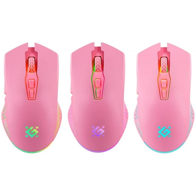 Bezvadu spēļu pele DEFENDER P ANDORA PINK interfeiss