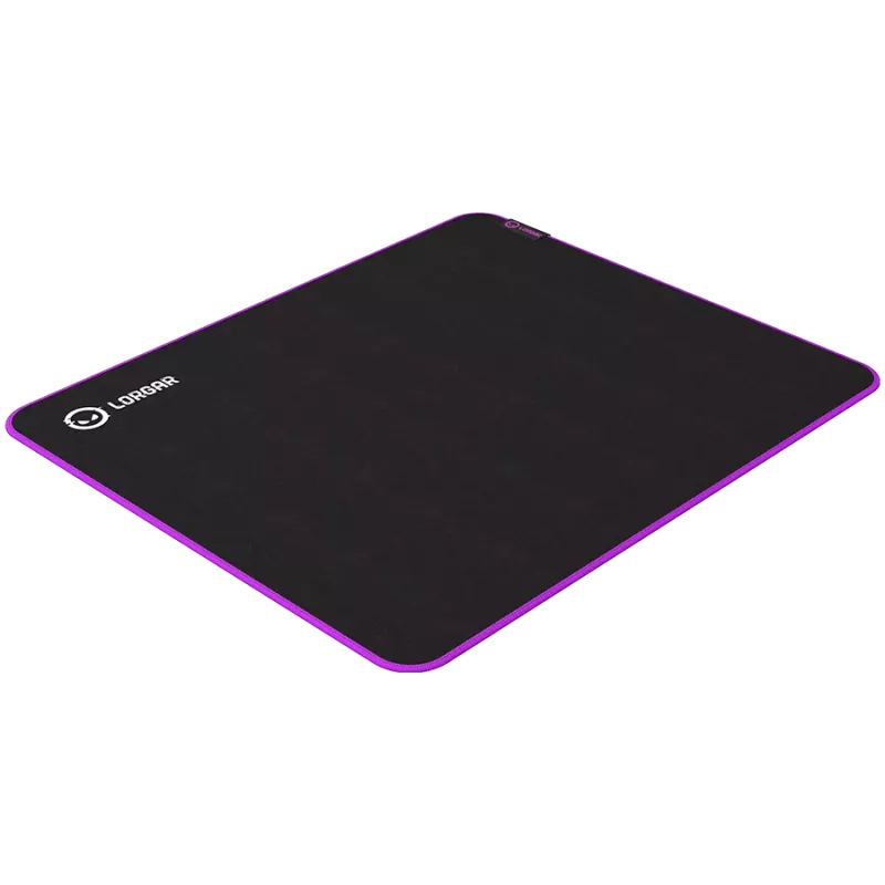Lorgar Main 315, Gaming peles paliktnis, ātrgaitas virsma, purpura pretslīdes gumijas pamatne, izmērs: 500mm x 420mm x 3mm, svars 0.39kg