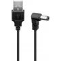 Wentronic 55154 barošanas kabelis melns 0,5 m USB A IEC A tips (5,5 mm - 2,5 mm) (55154)