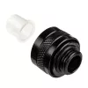 Armatūra Alphacool 17471 — misiņa melna, Ø22 mm, augstums 20 mm