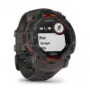 Garmin Instinct 3 Solar GPS viedpulkstenis 1,3 collu MIP 176x176 skārienekrāns melnā krāsā