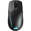 Spēļu peles paliktnis CORSAIR M75 — melns, vienkrāsains virsma, svars 0,089 kg