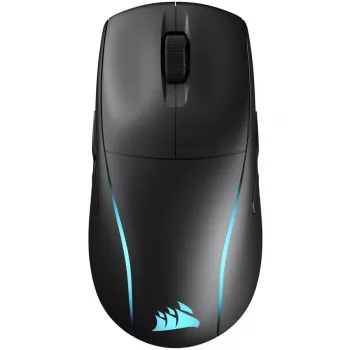 Spēļu peles paliktnis CORSAIR M75 — melns, vienkrāsains virsma, svars 0,089 kg