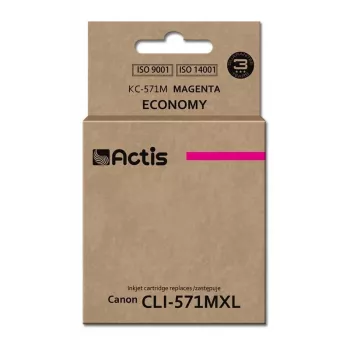 Tintes kasetne ACTIS KC-571M saderīga ar Canon, fuksīna, 12 ml, standarta ietilpība, viena iepakojums