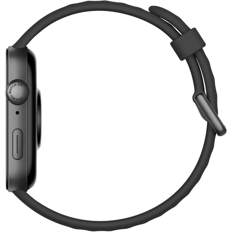 Huawei WATCH Fit 3 4,62 cm (1,82 inch) AMOLED 43,2 mm Digitāls 408 x 480 pikseļi Skārienekrāns Melns Wi-Fi GPS (satelīts)