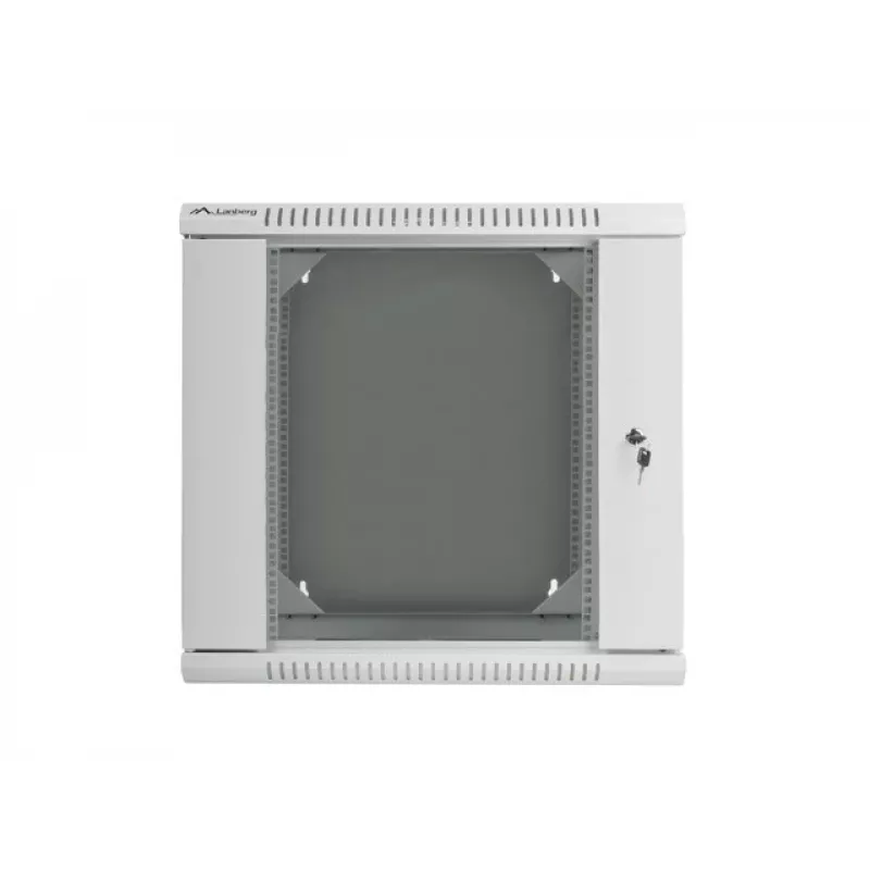 DIVSEKCIJU SIENAS MONTĀŽAS SKAPIS 19 inch 12U 600X600 PELĒKS LANBERG (PLAKANS IEPAKOJUMS)