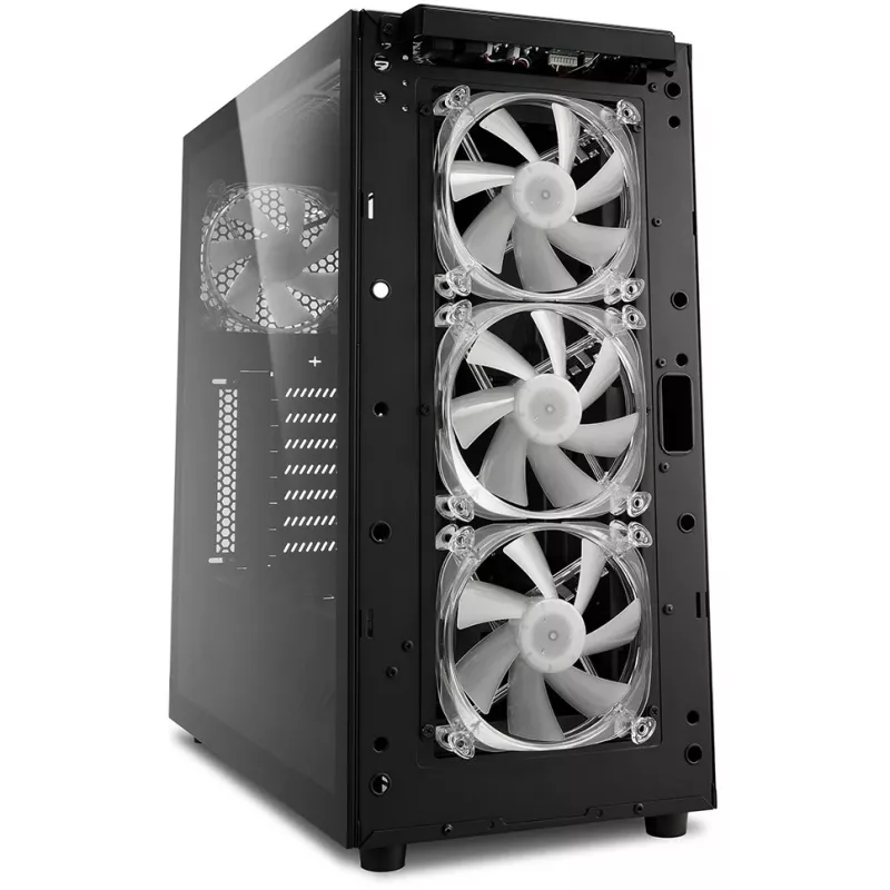 PC korpuss Sharkoon TG6M RGB Tornis Melns