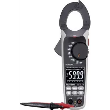 VOLTCRAFT VC-533 strāvas mērīšanas knaibles digitālās CAT III 600 V Displejs (rādījumi): 6000 (VC-8466770)