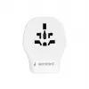 Sienas ceļojumu adapteris GEMBIRD TPA-1A2C20-02-W 20W — 1×USB-A + 2×USB-C, Type G spraudnis, 100–250V, balts