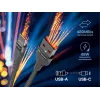 Tracer 47487 USB A - Type C M/M 1m kabelis pelēks