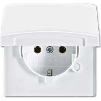 BUSCH-JAEGER SCHUKO kontaktligzda IP44 20EUGK-32-101 AW44 vāks (20EUGK-32-101)