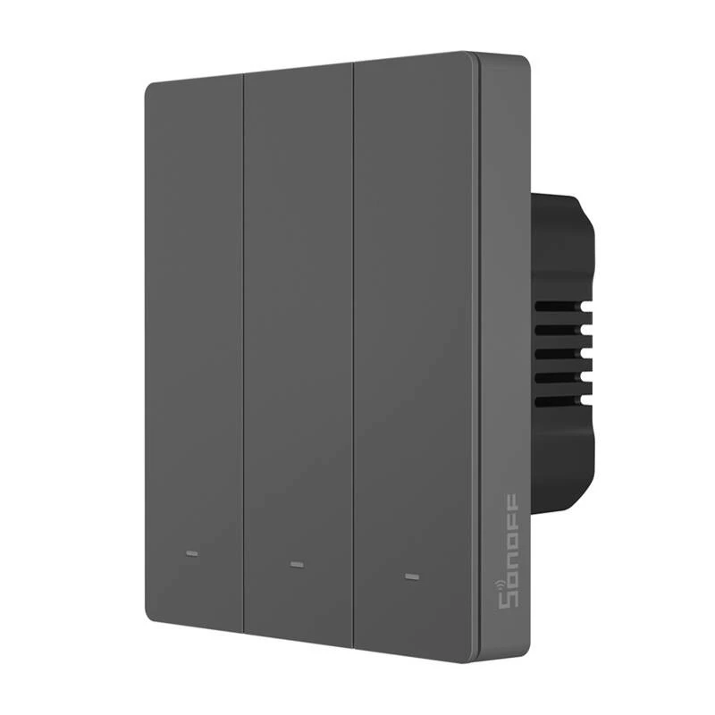 Viedais sienas slēdzis Sonoff M5-3C-80 Wi‑Fi — 3 kanālu, pie sienas stiprināms viedais slēdzis, modelis M5-3C-80