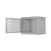 19 inch 9U 600x450 pelēks sienas montāžas skapis, perforēts