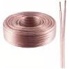 Skaļruņu kabelis ShiverPeaks BASIC-S 2x0,75 mm² caurspīdīgs CCA 100 m