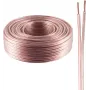 Skaļruņu kabelis ShiverPeaks BASIC-S 2x0,75 mm² caurspīdīgs CCA 100 m