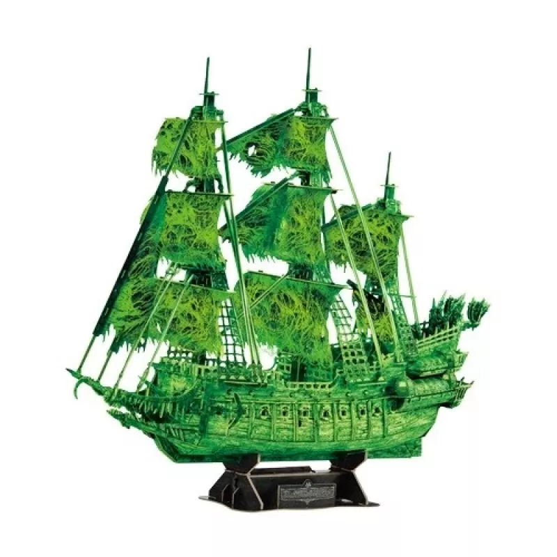 3D puzzle model Flying Dutchman, kas spīd tumsā, cubicfun 306-T4041H