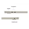 MacBook Air 13, Starlight, M4 (10-CPU/10-GPU), 24GB, 512GB, vācu, 35W Dual USB-C Port Power Adapter, MC6A4D/A