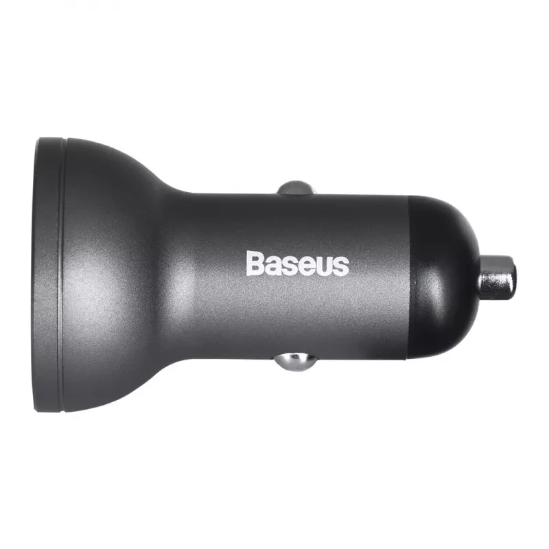 Baseus CCBX-0G mobilās ierīces lādētājs Universāls Melns, Pelēks cigarešu šķiltavu Auto