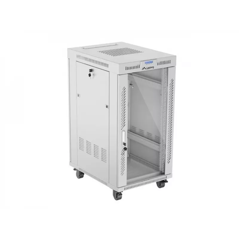 Rack cabinet LANBERG FF01-6822-12SL 22U freestanding rack, 1233×600×800 mm, IP20, 1200 kg