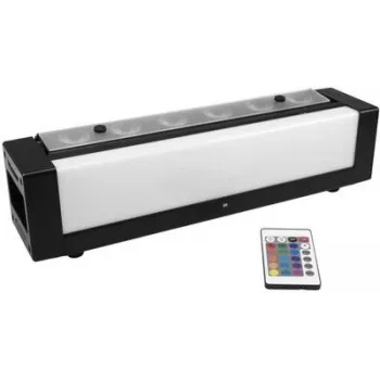 LED efektu gaisma EUROLITE Bar-6 DMX 36 LEDs — kompakta skatuves josla ar 36 RGB gaismas diodēm, DMX vadība