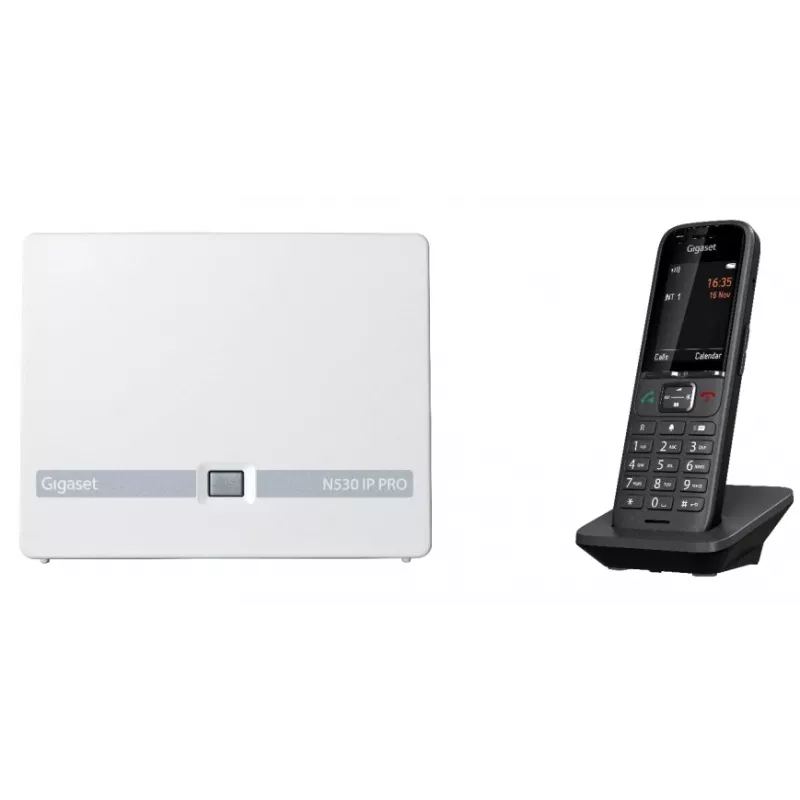 Gigaset N530 IP PRO + S700H PRO DECT tālrunis ar zvanītāja ID, antracīts