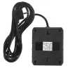 Strāvas sadalītājs MACLEAN MCE388 B — 2 maiņstrāvas rozetes, 3×USB A, 110–120V 50/60Hz, 2500W, 3 m kabelis, melns