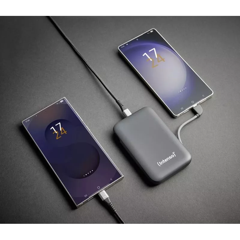 Ārējais akumulators USB 10000MAH/pelēka S10000 7333034 Intenso