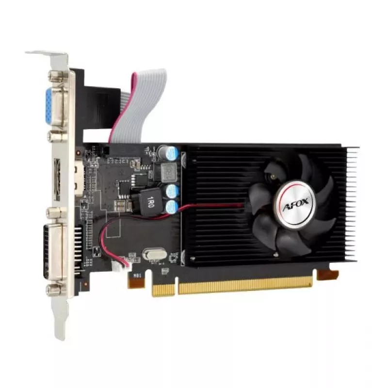 AFOX Radeon R5 230 1GB DDR3 grafiskā karte, 64-bit, DVI/HDMI/VGA, Low Profile
