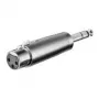 Wentronic Goobay XLR adapteris - XLR ligzda (3 kontaktu) > 6,35 mm spraudnis (4 kontaktu, stereo) (27514)
