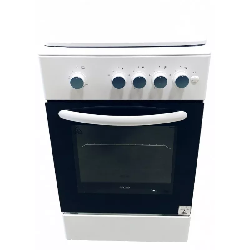 Gāzes plīts MPM MPM-54-KGF-21, 4 degļu virsma, 60 cm, gāze, balta, enerģijas klase A