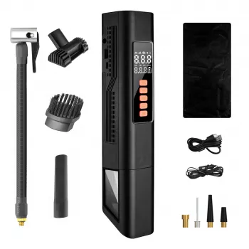 Extralink automašīnas putekļu sūcējs ar 2-in-1 kompresoru 12V USB
