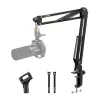 Boom microphone stand MAONO B01 (BA20) — desk mount base, Melns, max desk thickness 4.5 cm