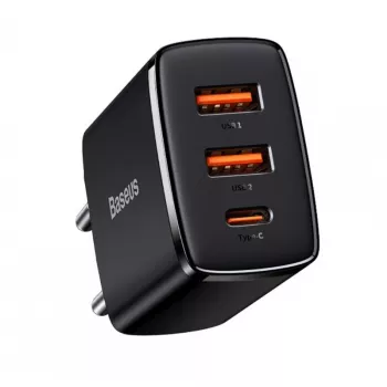 Baseus 30 W USB lādētājs QC PD3.0 Type C PD ātra uzlāde, ātrs tālruņa lādētājs iPhone 17 16 15 14 13 12 Pro Max Xiaomi Samsung
