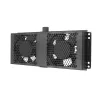 Dzesēšanas ventilators Extralink 2 FANS ROOF COOLING UNIT 220V AC melns metāla