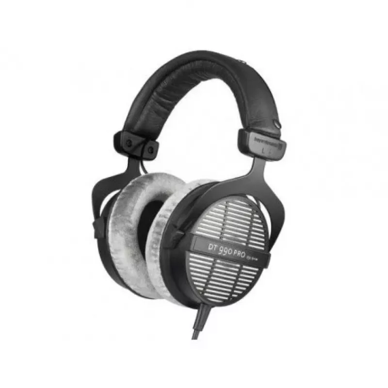 Studijas austiņas Beyerdynamic DT 990 PRO 250 Ω — slēgtas, apkārtausu, vadu, 3 m kabelis, 96 dB, 5–35 kHz