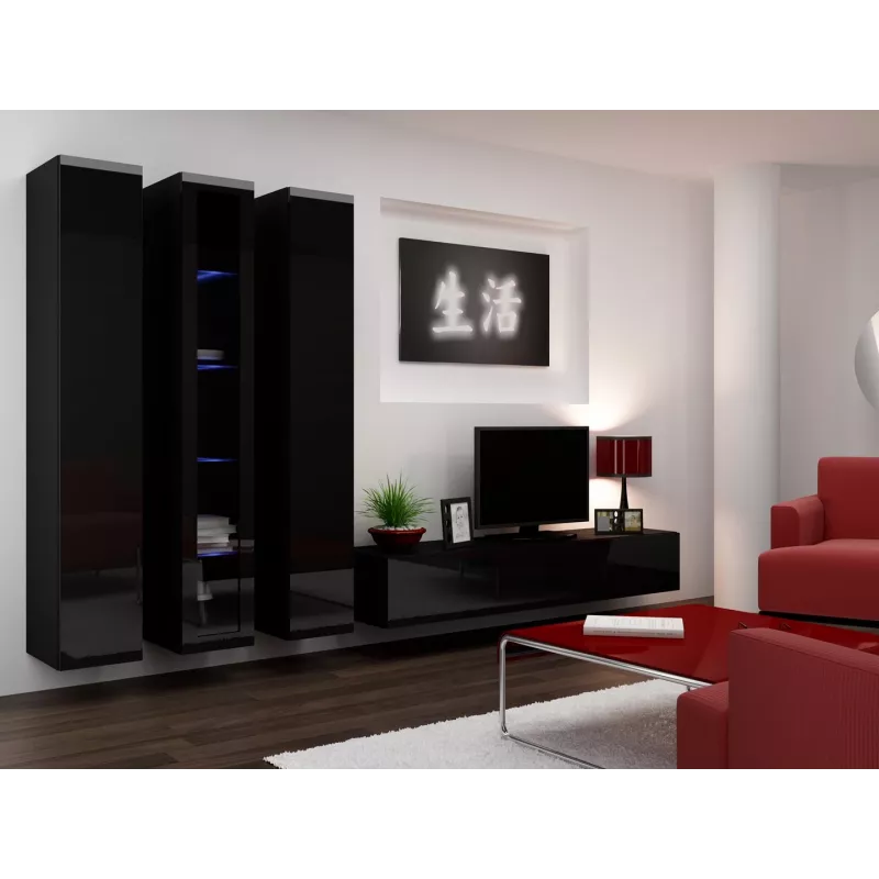 Cama TV statīvs VIGO '180' 30/180/40 melns/melns glancēts