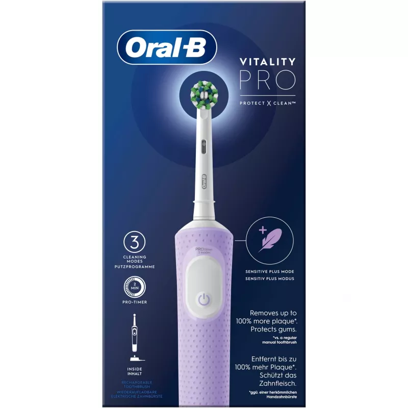 Oral-B Vitality Pro elektriskā zobu birste violeta 1 birste