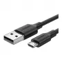Ugreen 60137 USB kabelis USB 2.0 1.5 m USB A Micro-USB A Melns