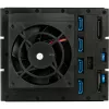 SilverStone SST-FS304-12G ārējais 3,5 collu korpuss, 4 nodalījumu - melns