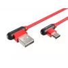 USB kabelis NATEC NKA-1201 USB 2.0 1m USB A USB C Melns Sarkans