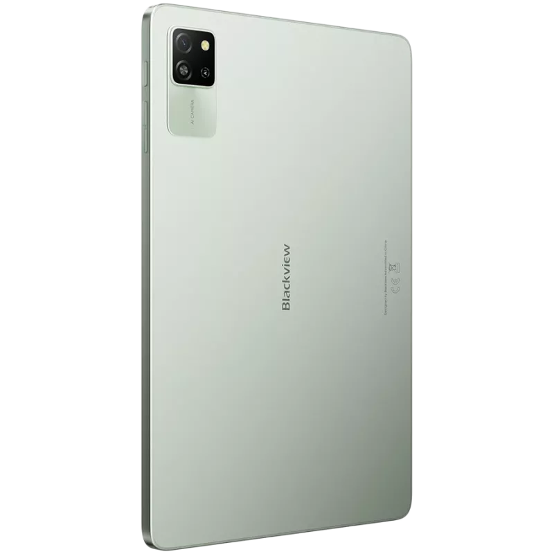 Blackview Tab 60 WiFi 4GB/128GB, 10,1 collu HD IPS 800x1340, astoņkodolu 1,8 GHz, 5MP priekšējā/8MP aizmugurējā kamera, akumulators 5100mAh, USB Type-C, Android 14, zaļš