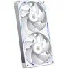 NZXT F280X RGB 140mm ARGB korpusa ventilatori – balti, 2 iepakojumā