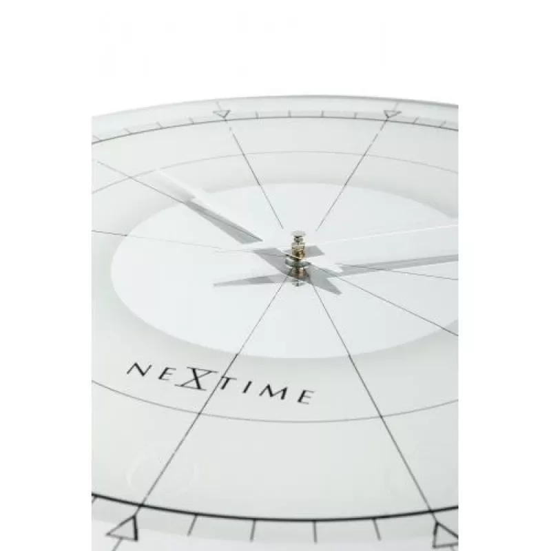 NeXtime klok 8125 Fancy Round, Ø43 cm, sienas, balts/sudrabs