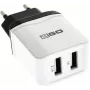 Mobilās ierīces lādētājs 2GO 795999 universāls balts maiņstrāvas iekštelpu 2 USB pieslēgvietas