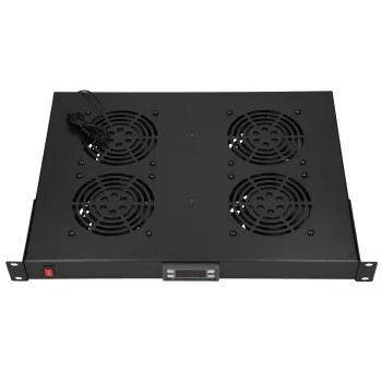 Ventilatoru panelis Extralink 19 collu 4 ventilatori ar termostatu