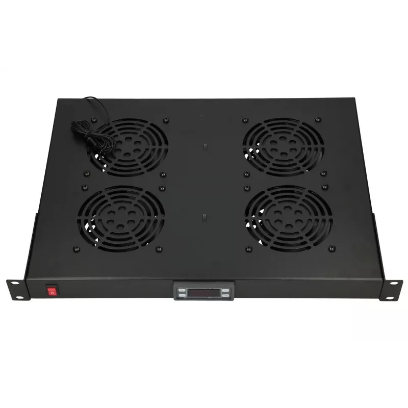 Ventilatoru panelis Extralink 19 collu 4 ventilatori ar termostatu