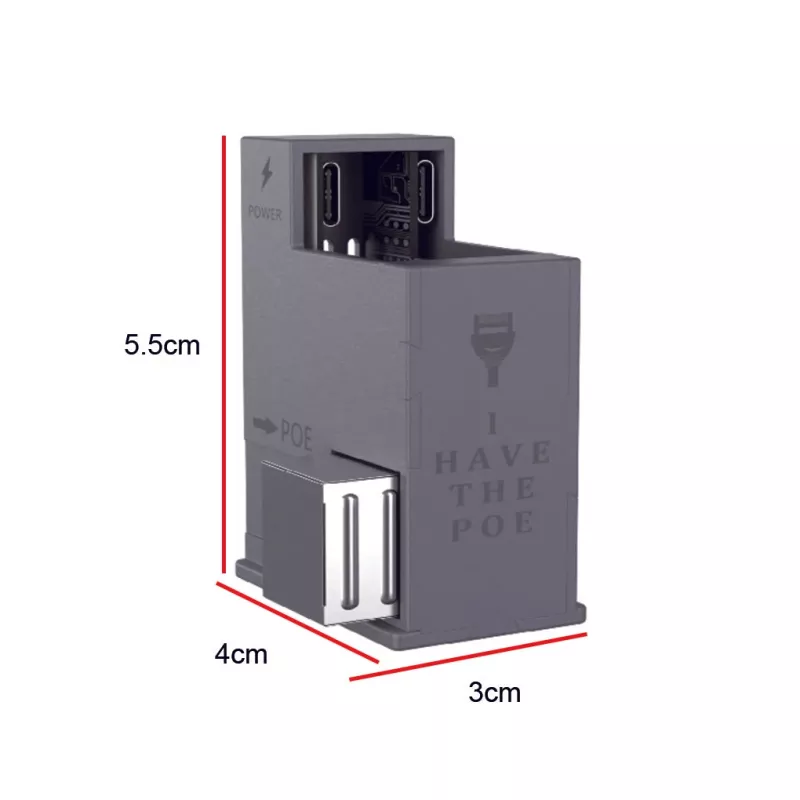 Extralink AT-USBC-JB-V3 | PoE pārveidotājs ar USB-C | 25 W, 10/100 Mbps
